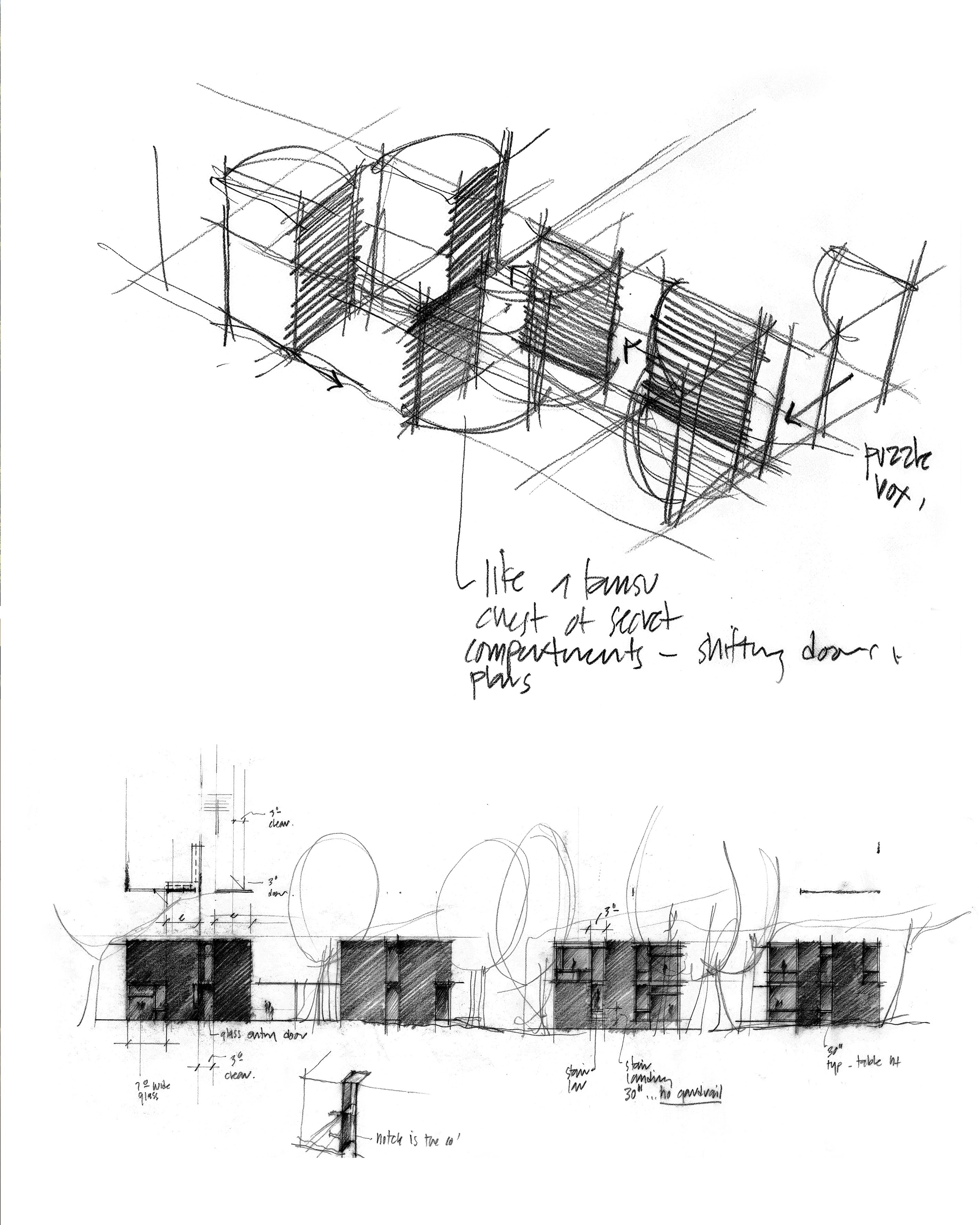 How Architecture Is Born: 8 Pencil Sketches by Tom Kundig and the