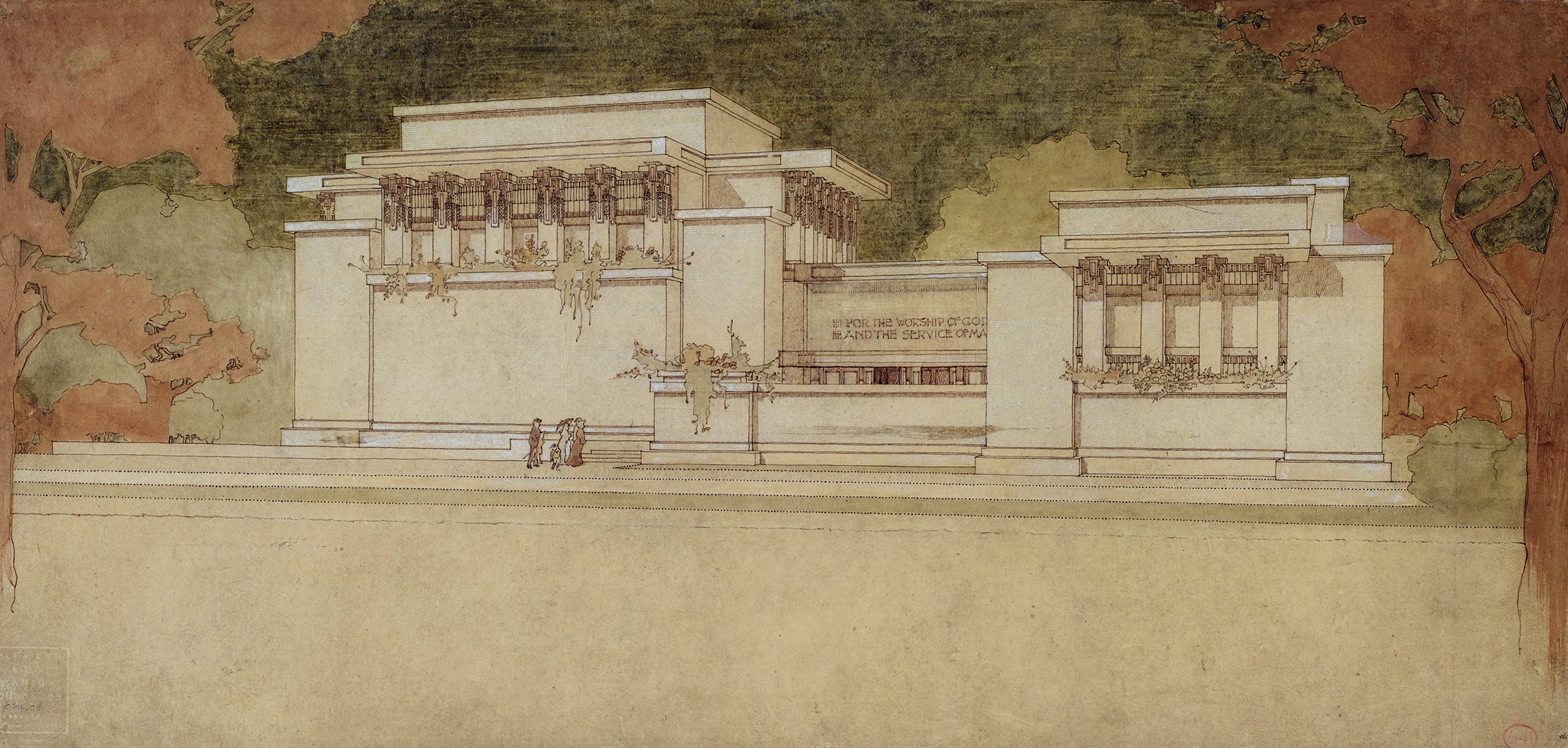 Crafting History: 15 Exquisite Drawings and Models by Frank Lloyd
